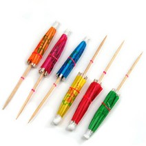 JUNI 칵테일 장식 이쑤시개-우산 칵테일이쑤시개 이쑤시개장식 장식용꼬지