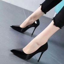 Makone 상표등록 빅사이즈 에나멜 10cm 슬림 베이직 스트레토 힐[215-275mm]