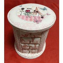 주얼리 박스 유러피안 공주 액세서리 박스 크리이티브 케이스 대용량 수납함 고급 메이크업, 02.에펠탑