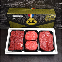 [소담어반] 투뿔 한우 추석 선물세트 고급선물포장 1++ 소고기 꽃등심 횡성 마장동 구이용 모듬, 1호, 1박스