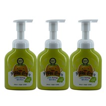 해피바스 키위랑 손씻자 버블핸드워시250ml 3개