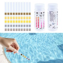 수질 PH 측정기 산도계 산도 50 스트립병 5 1 다목적 염소 테스트 스트립 스파 수영장 물 테스터 용지, 없음