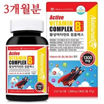 네추럴라이즈 활성 비타민B 컴플렉스 90정 3개월분+약케이스, 1, 단품
