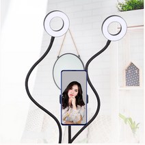 LED스탠드 유투브조명 1인방송 동글 투링 라이트조명, 1개, 블랙(LS903)