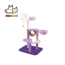 케이알펫츠 고양이 우주선 별님달님 캣타워, 별님달님 4층 스페셜 캣타워(128cm)