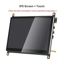 휴대용모니터 포터블모니터 라즈베리 파이 10.1 7 인치 터치 스크린 IPS LCD 디스플레이 화면 1024x600 &qu, 7in touch