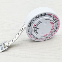 BMI측정 줄자 다이어트 피팅 허리 키재기 둘레 측정 자, 1개