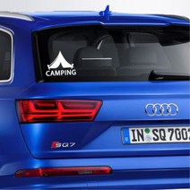 캠핑카 Camping 대형 로고 데칼 스티커 첫차 포인트, 소형, 오렌지