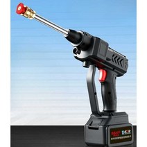 무선 휴대용 고압 브러시 소형 펌프 가정용 세차기, 9889mAh 배터리1개