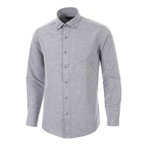 로베르따 남성용 가을 TC 카치온 버튼다운 솔리드 셔츠 긴소매 슬림핏 RM34513