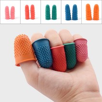 사무용 작업용 손가락 골무 실리콘 손가락 장갑 밴드 씌우개 보호대, 블루