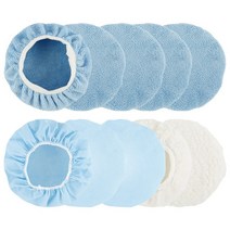 차량 광택패드 전동드릴 폴리싱 세차 흠집제거 연마패드 극세사 보닛광택기 양모왁스 버퍼 커버, 10Pcs 9 10 Inch