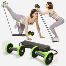 여성 홈트 올인원 바디슬리머 전신 운동기구, 라임