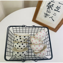 땡땡이 밥 그릇 4종세트, 블랙