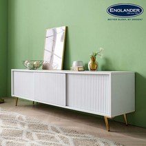 잉글랜더 머스켓 템바보드 1800 슬라이딩 거실장 3Colors, 화이트