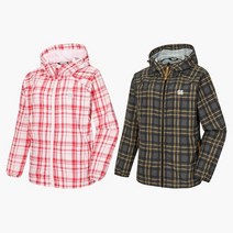 코오롱스포츠 남녀공용 체크 프린트 바람막이 2종 택1 JWJJM22205