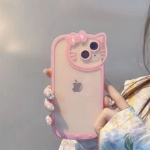 아이폰 케이스 사이트 Sanrio-헬로 키티 투명 케이스 아이폰 14 13 11 12 프로 맥스 XS XR 7 8 플러스 화장품 거울 만화 충격 방지 커버