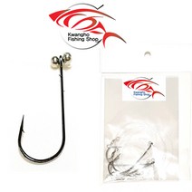 유동 스트레이트 광어채비 다운샷채비 생미끼채비 웜, 단차조절 스트레이트훅4/0 (3개입)