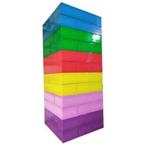 젠가게임 블럭 쌓기 놀이용품 젠가보드게임 놀이체육, 폼자동차스티커 37.5x12.5x7.5cm세트