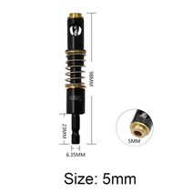 hss 티타늄 코발트 센터 펀치 코어 드릴 비트 HSS 스틸 목공 6.35mm 홀 펀처 우드 힌지 태퍼 도어 셀프 센터링 전동 공구, [01] Size-5mm