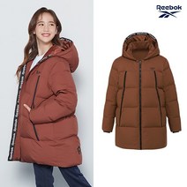 [푸마 키즈] [REEBOK] 리복키즈 주니어 덕다운 후드 패딩점퍼 브라운