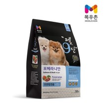 목우촌 전연령용 오리 펫9단 포메라이안 전용사료