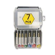 KTC 난공불락 비트소켓세트 (7PCS) BZP-7pcs-0819 (8~19mm) 임팩트드라이버용 육각 롱비트복스 롱비트소켓 비트소켓 파손끼임방지, 1개