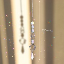 썬캐쳐 자개모빌 드림캐쳐 스테인드글라스 크리스탈 선캐쳐 라이트 캐처 하트 펜던트 창문 바람 차임 레인, 06 S6