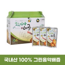 국내산 원료100%착즙 미디안농산 그린음악배즙 110ml*30포(파우치), 단품, 단품