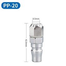 퀵 커플러 공압 피팅 c형 커넥터 고압 커플링 PP20 SP20 PF20 SF20 PH20 SH20 PM20 SM20 공기 압축기, 04 PP-20