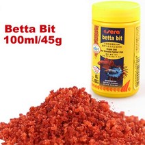 Sera Fish food 종류의 미니 아기 물고기 새우 cichild discus betta guppy botton 메기, [01] M, [06] Betta Bit 100ml 45g