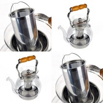 히뚜상점 모던 인덕션포트 1800ML 차용품 녹차포트 부엌용품 차통 티용품 보이차주전자 차끓이는주전자 차유리주전자 티웨어
