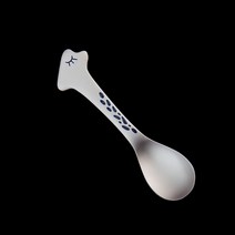 서촌유기 99% 순은 아기 은수저 이유식 돌 출산 선물, 99% 순은 아기 은수저-기린모양(1개)