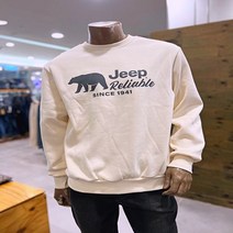 [JEEP] 남여 공용 기모 곰 맨투맨 JN8TSU896