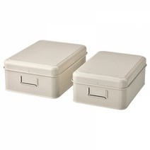 이케아 플록포라 철제 수납상자+뚜껑 2종, 기본, 1개