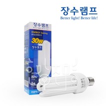 장수램프 삼파장 전구 EL 30W E26 안정기내장형, 전구색