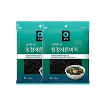 청정원 엄마손맛 맞벌이 우리가족 남해안산 청정 자른 미역 20g(8인분) x2개 국민국 아기국 산모 자취 집밥 간편식 오이냉국 무침 생일 산모 출산 미소장국, 5세트
