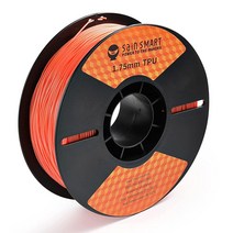 SainSmart TPU 1.75mm 92A 유연한 3D 프린터 필라멘트 치수 정확도 0.04mm 1KG 스풀 소프트 핑크, TPU 95A-Orange to Yellow