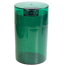 Tightvac - 1 oz to 6 ounce Airtight Multi-Use Vacuum Seal Portable Storage Container for Dry Goods, Green Tint