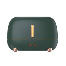 불멍가습기 가습기 초음파 디퓨저 쿨 미스트 메이커 안개 에센셜 불꽃 램프, [02] Green