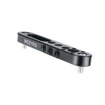 NICEYRIG Multi-Functional Mounting Plate Cheese Bar with 1/4' 3/8' ARRI Thread for Camera Cage L, 1