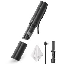 ASUS 에이수스 아수스PORACE 슬림 데스크탑 진공 청소기 먼지 청소기 무선 핸드헬드 전기 테이블 클리너 노트북스크린키보드 클리너용 홈 오피스 미니 책상 USB 타입 C 충, Black