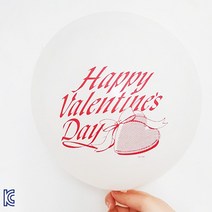 발렌타인데이 레터링 풍선 100개세트 이벤트 프로포즈 남자친구 고백 선물 화이트