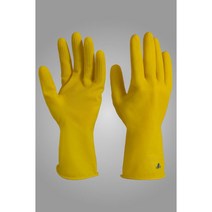 보생장갑 미니 노랑 백색 10켤레 고무장갑, 중(M)