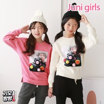 방울소녀 티셔츠_기모안감