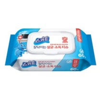 스카트 잘닦이는 살균 소독 티슈 60p, 60매, 2개