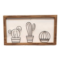 르누아르 선인장 철제 벽장식 벽걸이장식 인테리어소품