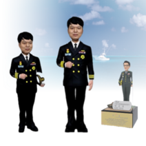해군 동 정복 캐릭터타입 풀 패키지 구성 아바타피규어 군인피규어 전역패 감사패 기념패 정년 퇴직기념 승진 전출기념 근속기념, AP-708, 금판명판, 군함