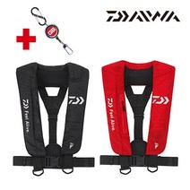 다이와 팽창식 구명복 DF-9100 구명조끼 라이프자켓, DF-9100 레드 +사은품