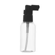 허브스프레이 헤어 스프레이용기 검정 흰색캡 20~500ml, 50ml(타원형), 투명용기 검은색캡, 1개